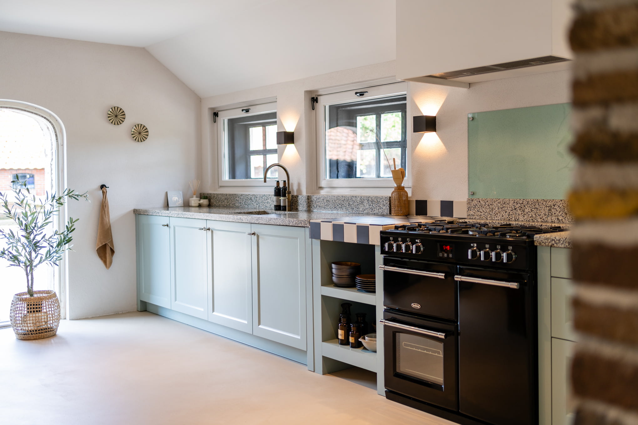 Interieurfotografie keuken licht blauw